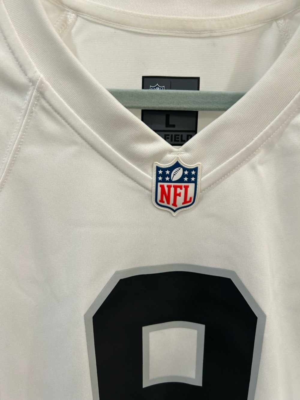 NWT Nike Las Vegas Raiders Josh Jacobs #8 On-Field Jersey - Men's Large - White - Picture 7 of 12